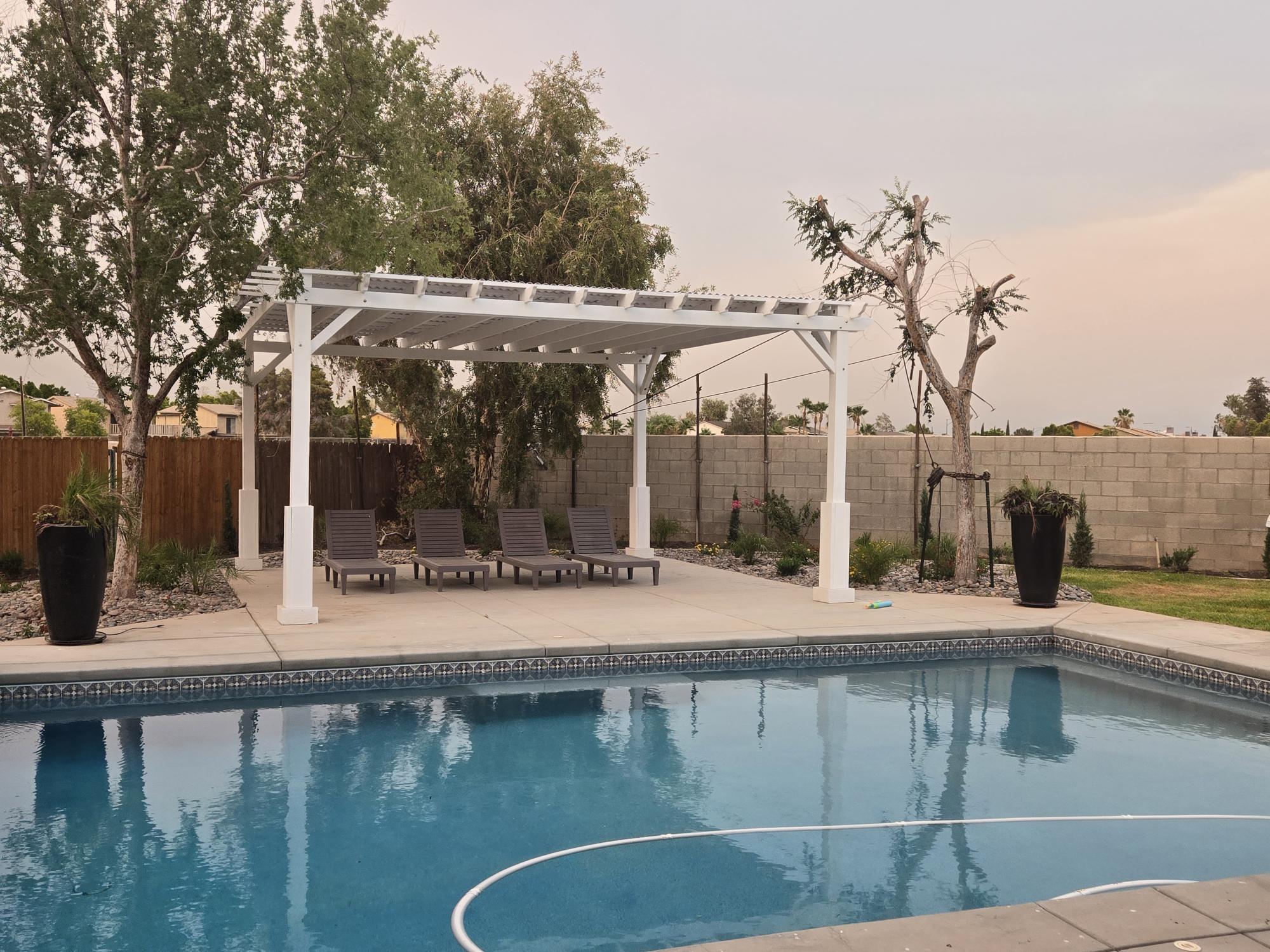 White Redwood Pergola